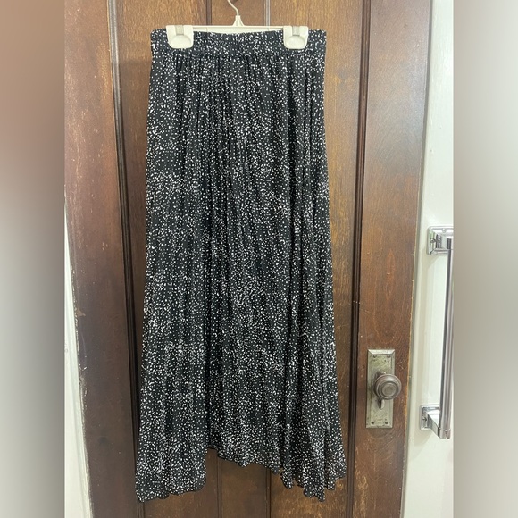 Japra Boho Black with White Polkadots Maxi Skirt - Picture 3 of 4